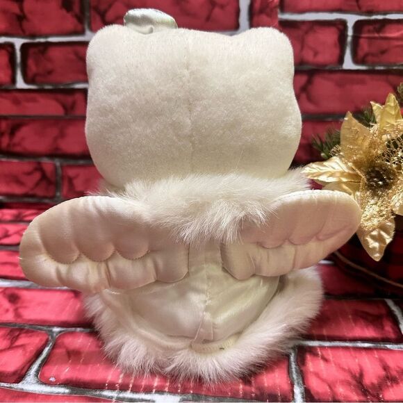 VTG RARE Hello Kitty 1999 Snow Angel W/Sparkle fur plush doll - Picture 10 of 11